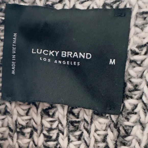 Lucky Brand Black and White Long Cardigan - Picture 3 of 6